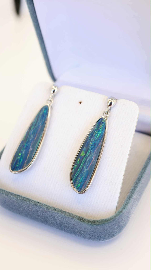 Teardrop Opal Earrings