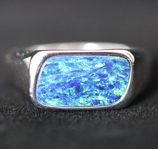 Australian Opal Set in Sterling Silver