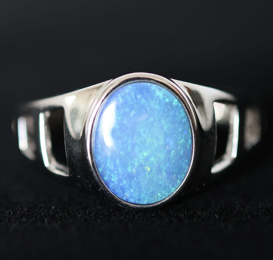 Australian Opal Set in Sterling Silver