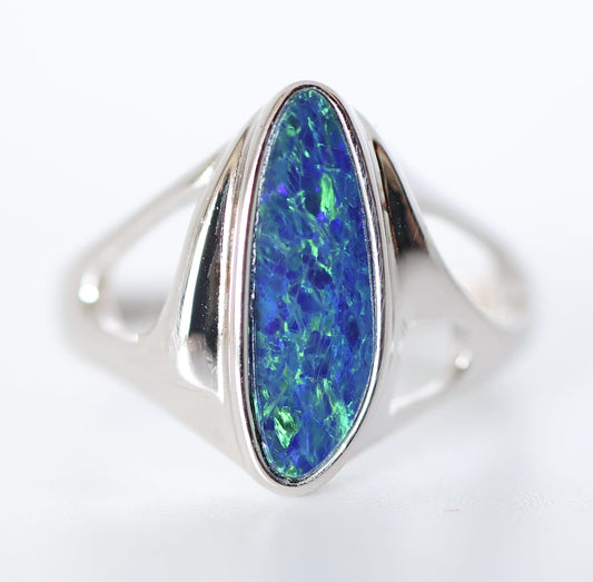 Australian Opal Set in Sterling Silver