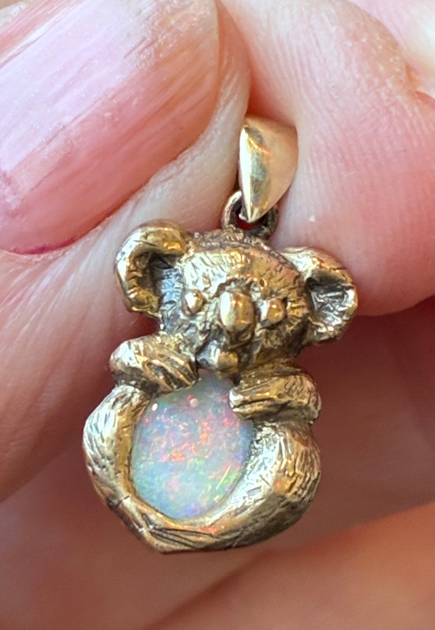 Koala 9ct Gold & Opal Pendant
