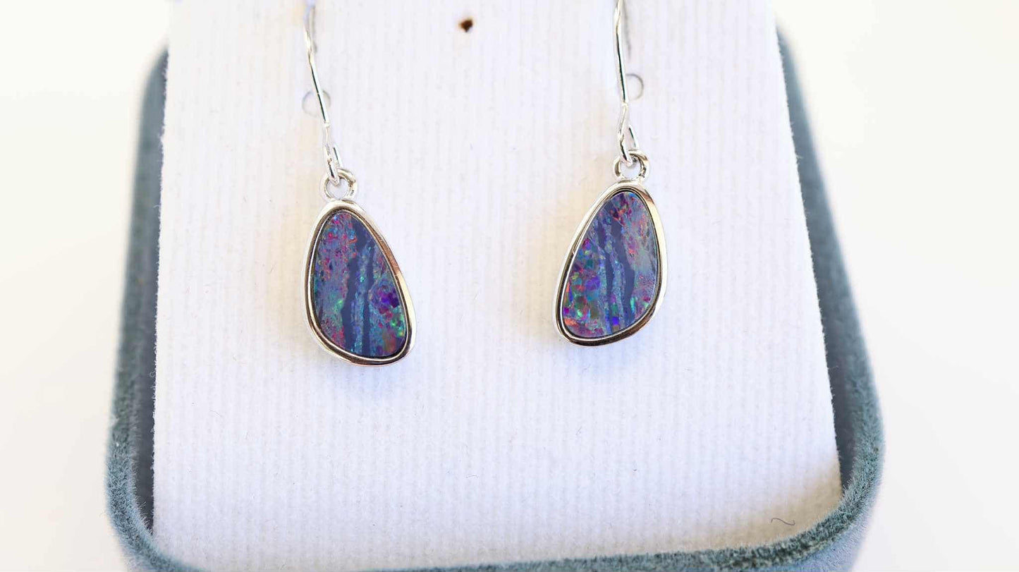 Blue Opal Earrings