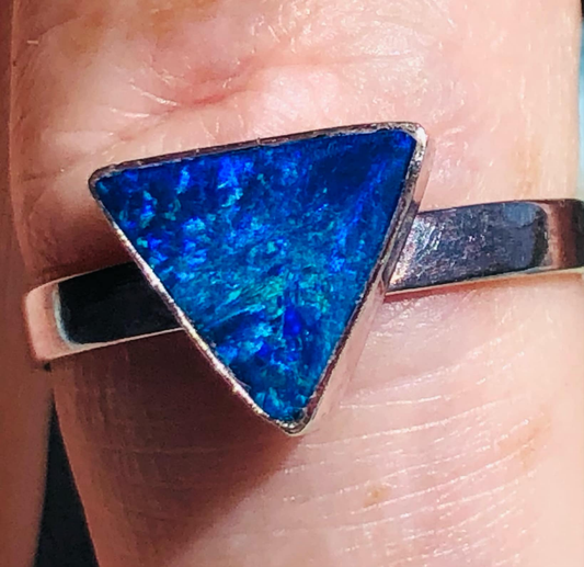 Australian Opal Set in Sterling Silver