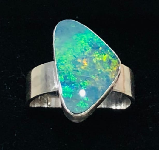 Australian Opals Set in Sterling Silver