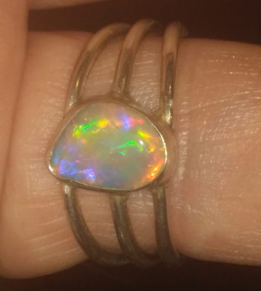 Australian Opal Set in Sterling Silver