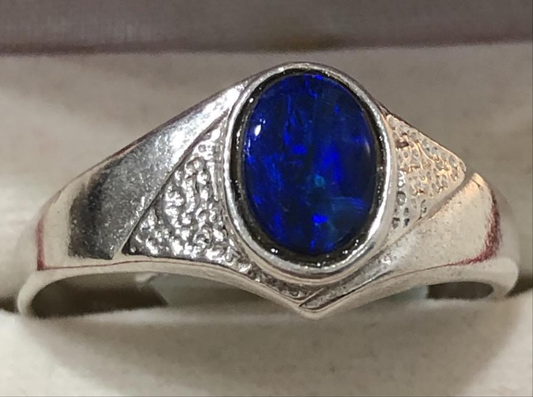 Australian Opal Set in Sterling Silver