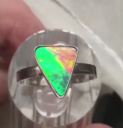 Australian Opal Set in Sterling Silver